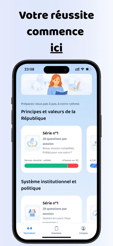 Examen Civique 2026 screenshot 2 of 8