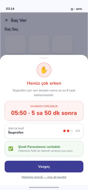 Sağlık Takip: Ateş & İlaç screenshot 3