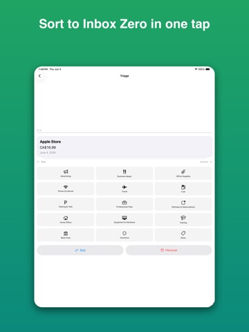 ReceiptZero: Receipt Scanner iPad screenshot