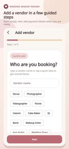 Wedding Vendor Payment Tracker Screenshot 5 of 5