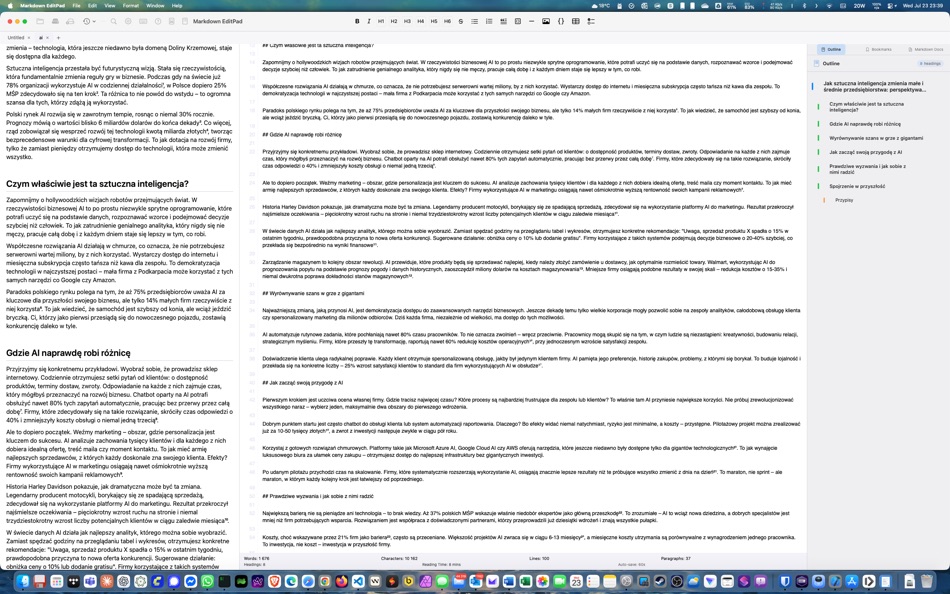 #3. Markdown EditPad (macOS) Podle: Damian Pieszczynski