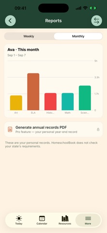 HomeschoolBook: Hours & PDF screenshot 5