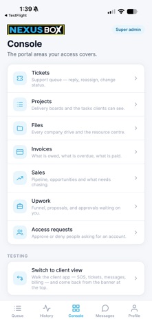 Nexus Box Client App Screenshot 3 of 6