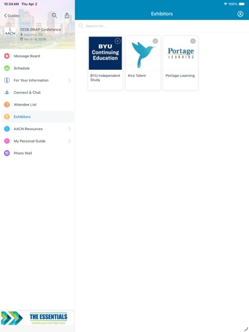 AACN Events iPad screenshot