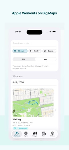 WorkoutPort: Workout Sync Screenshot 1 of 4