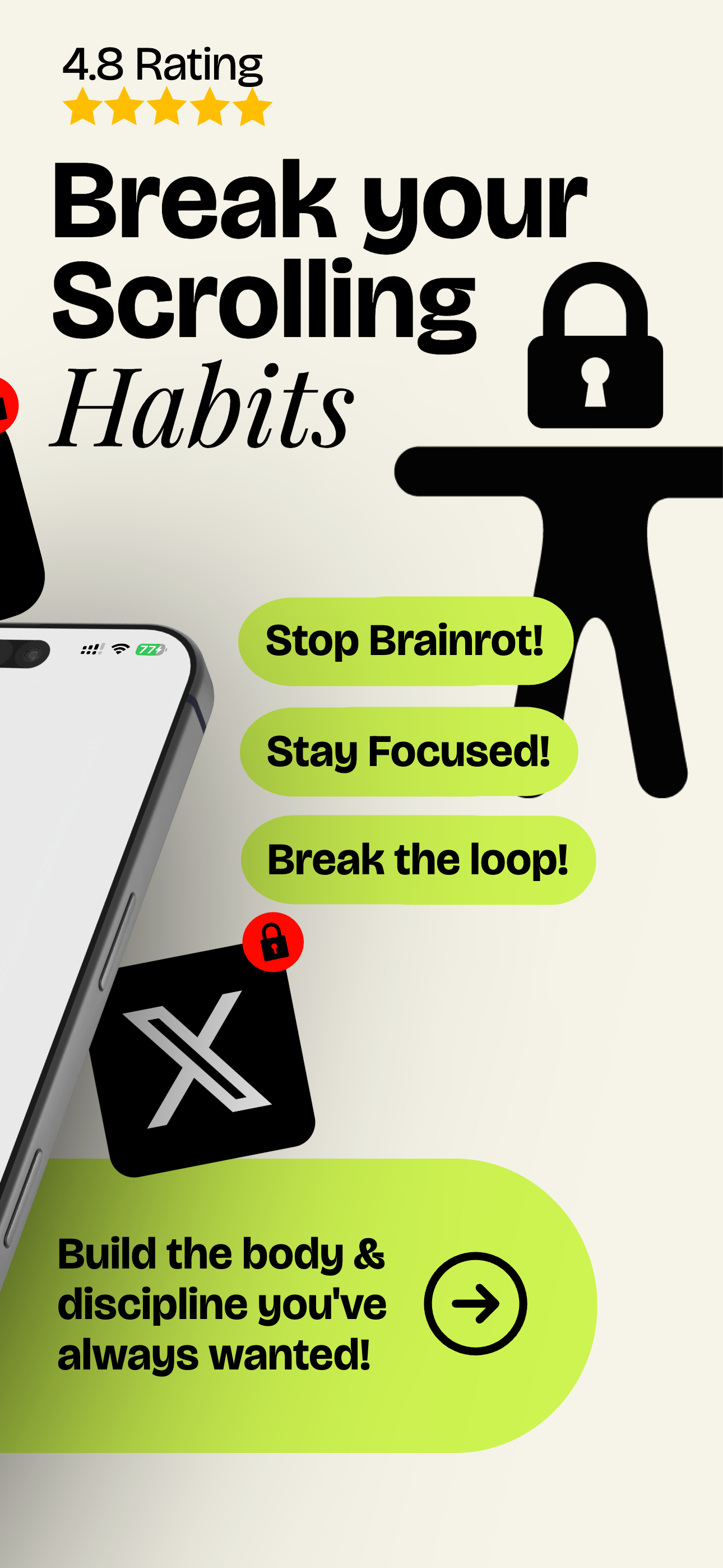 PUSHIN: App Blocker & Fitness screenshot 2