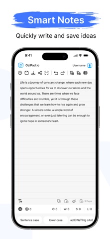 OziPad.io: Encrypt Notes Fast Screenshot 1 of 7