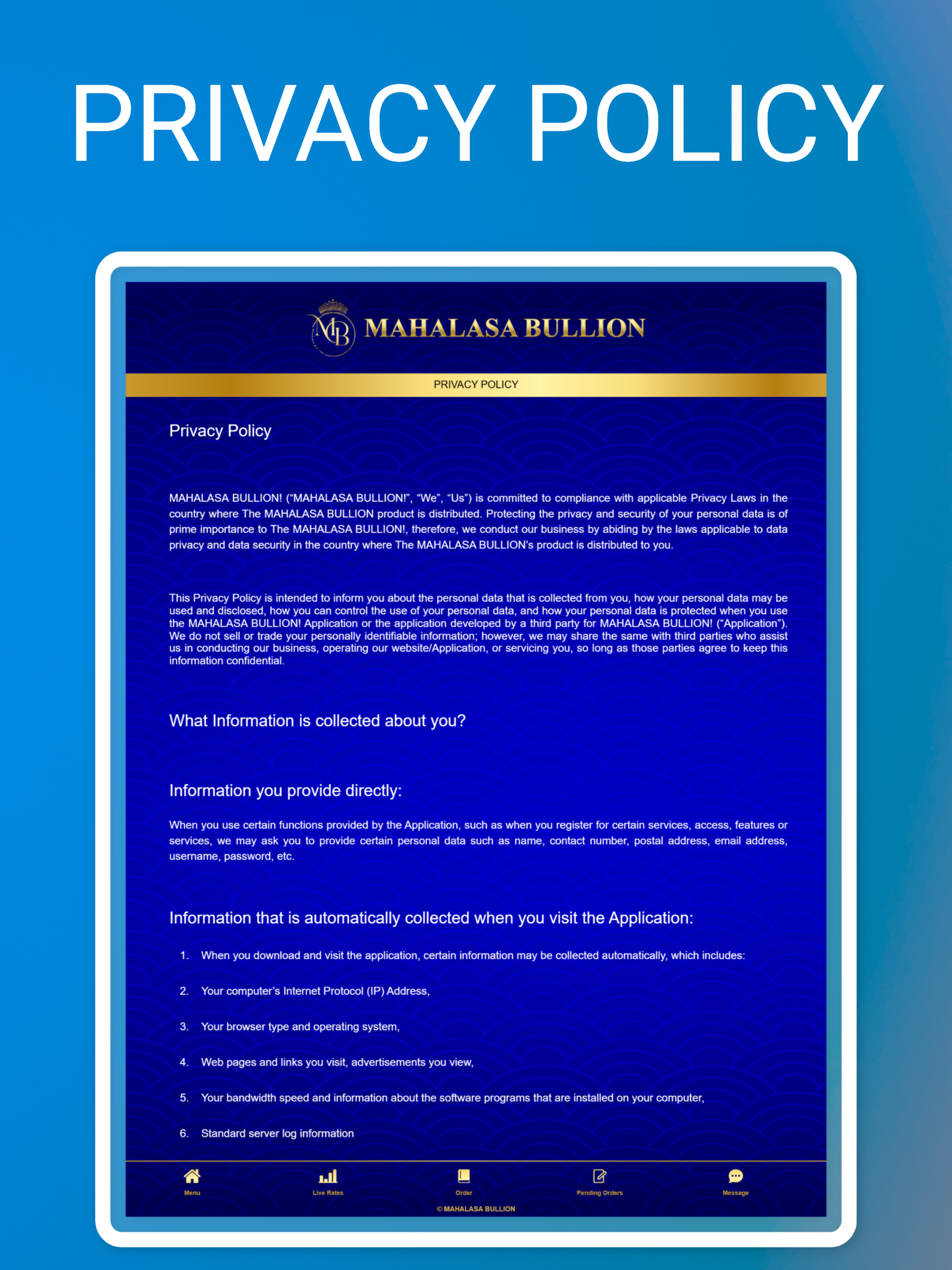 Mahalasa Bullion