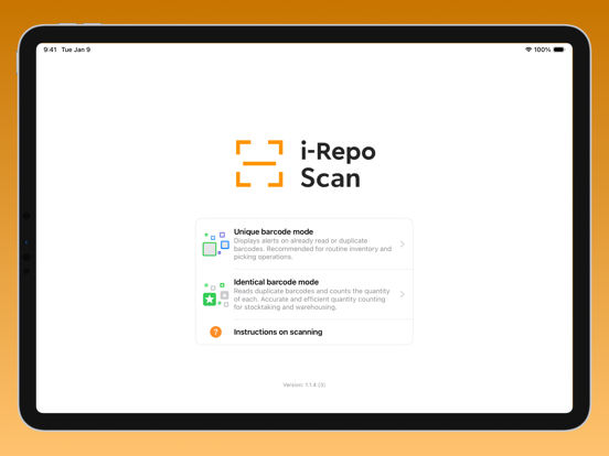 i-Repo Scanner app screenshot