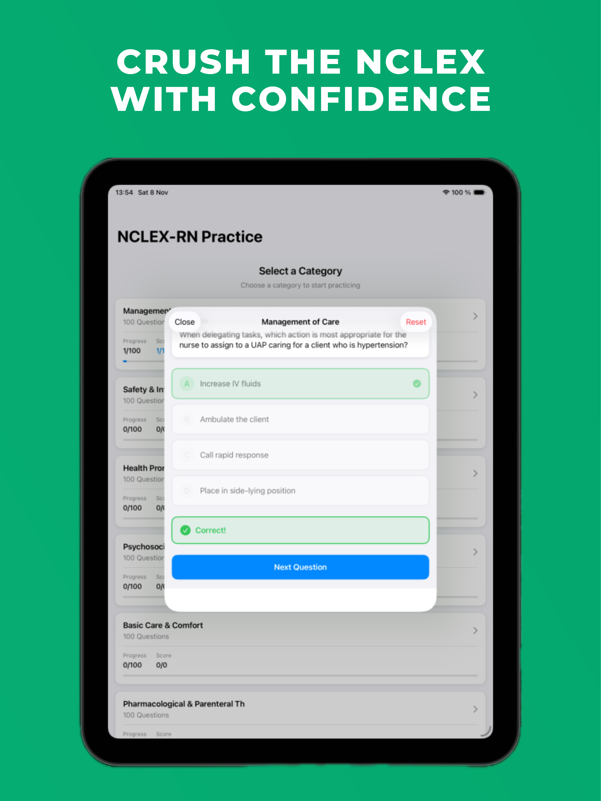 NCLEX RN Mastery Quiz screenshot 7