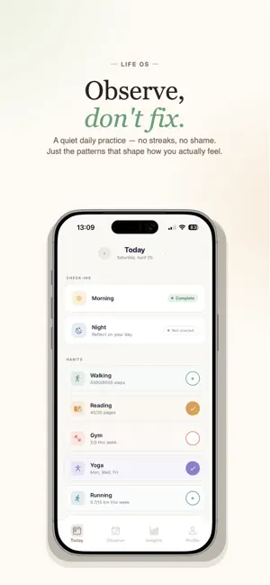 Life OS - Self Observe screenshot 1