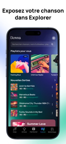 Donna IA Musique Générateur App Store preview screenshot 7