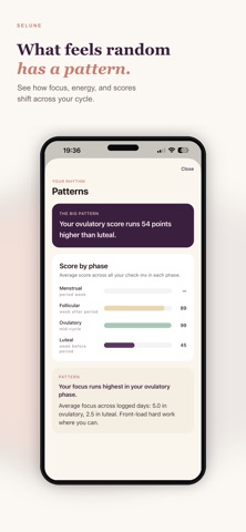 Selune: ADHD App for Women iPhone screenshot