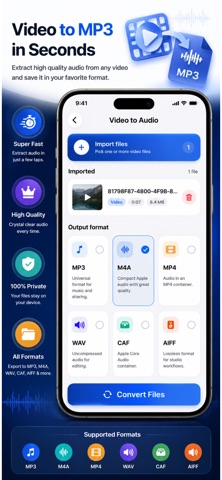 Audio Tools - Video to Mp3 Screenshot 2 of 5