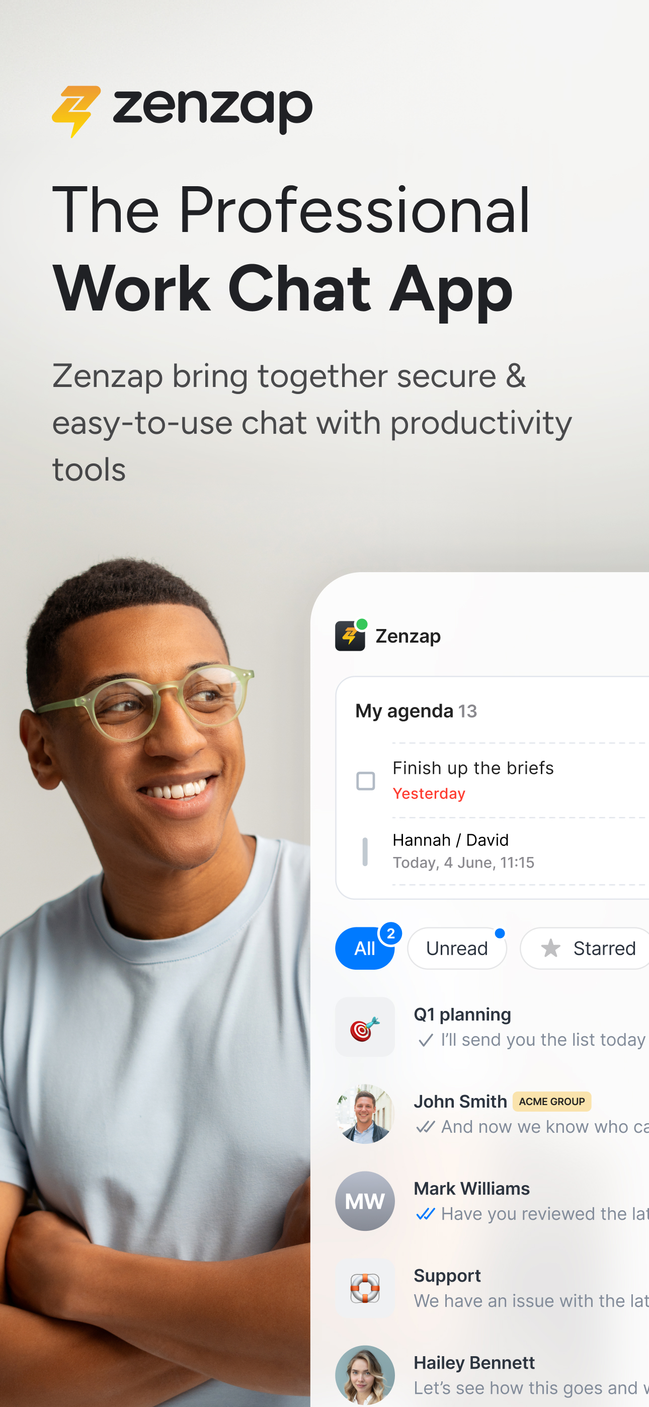 Zenzap: Professional Work Chat