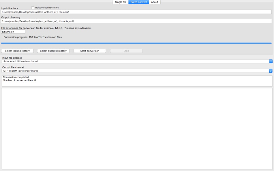 #2. Lithuanian CharSet Converter (macOS) 由: Mantas Puociauskas