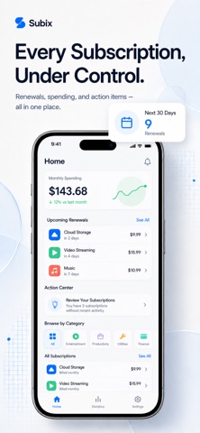 Subix - Subscription Manager Screenshot 1 of 7