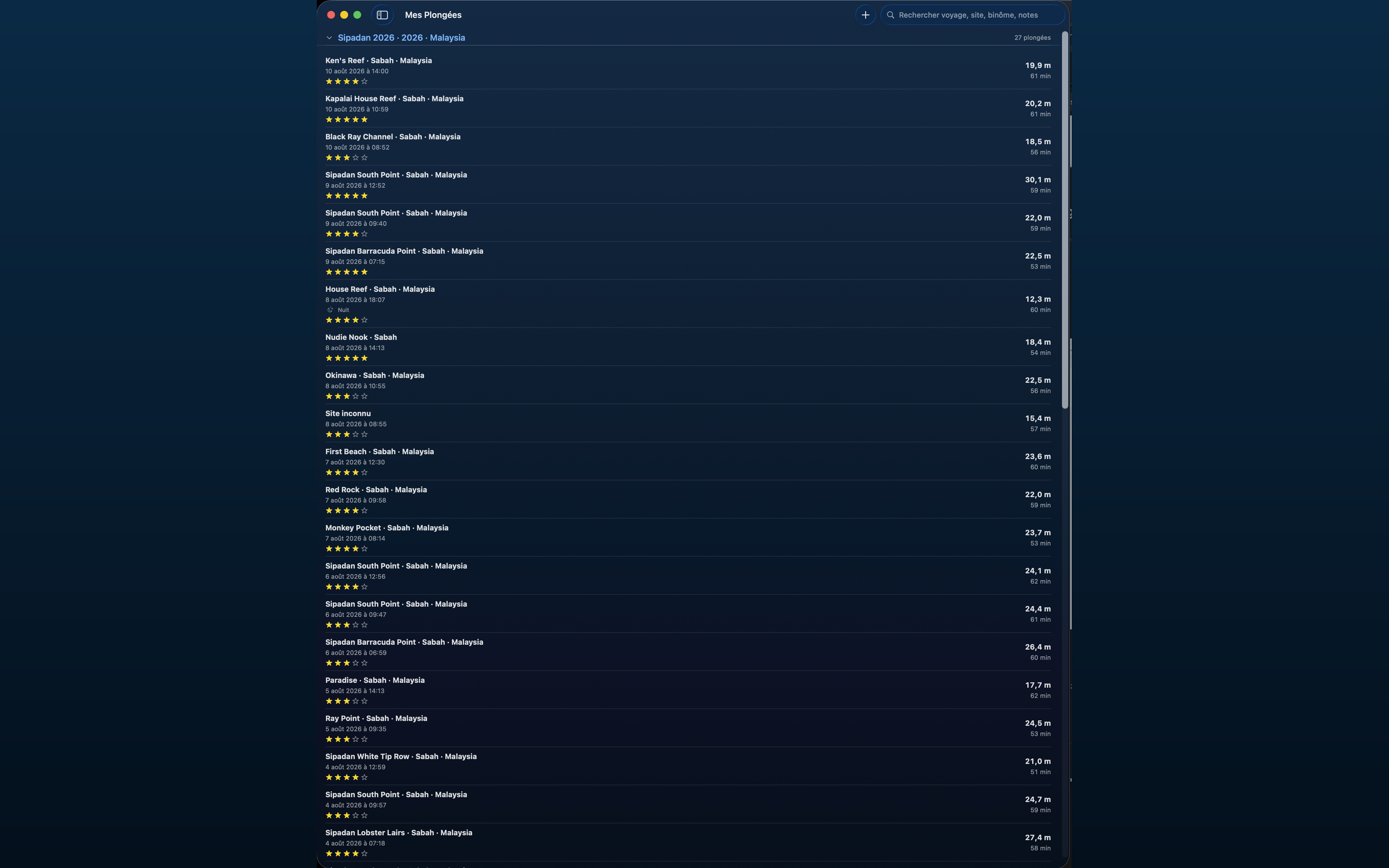 Carnet de Plongée screenshot 13