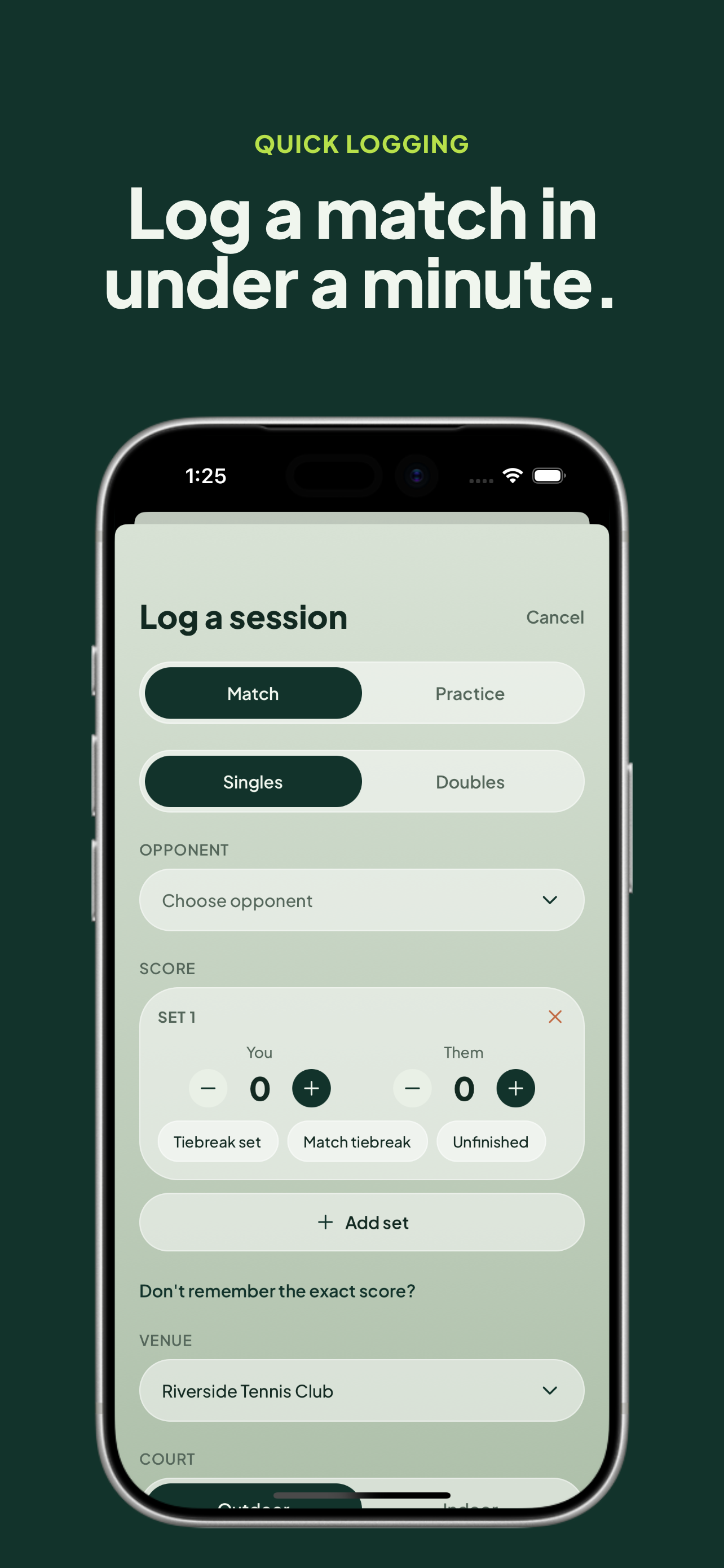 tete — Tennis Journal & Notes screenshot 2
