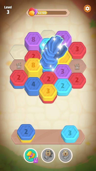 Hexa Stack: Color Sort Puzzle screenshot 1