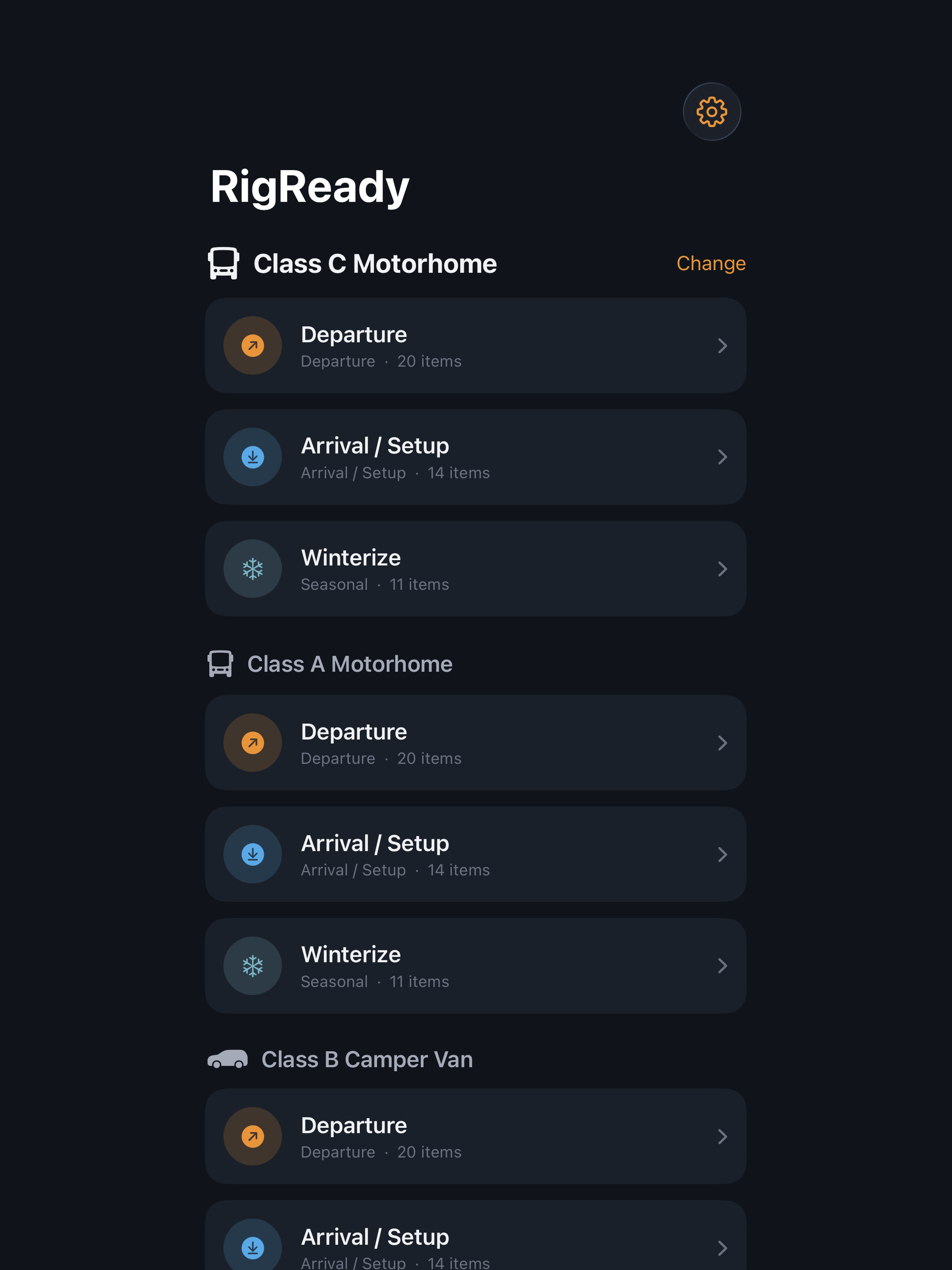 RigReady RV Checklist screenshot 12
