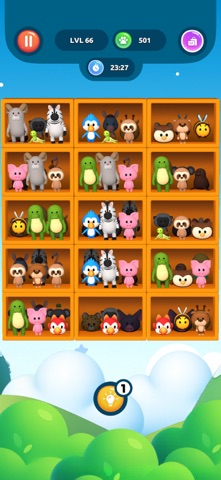 Animal sorting game for kids 3 iPhone screenshot