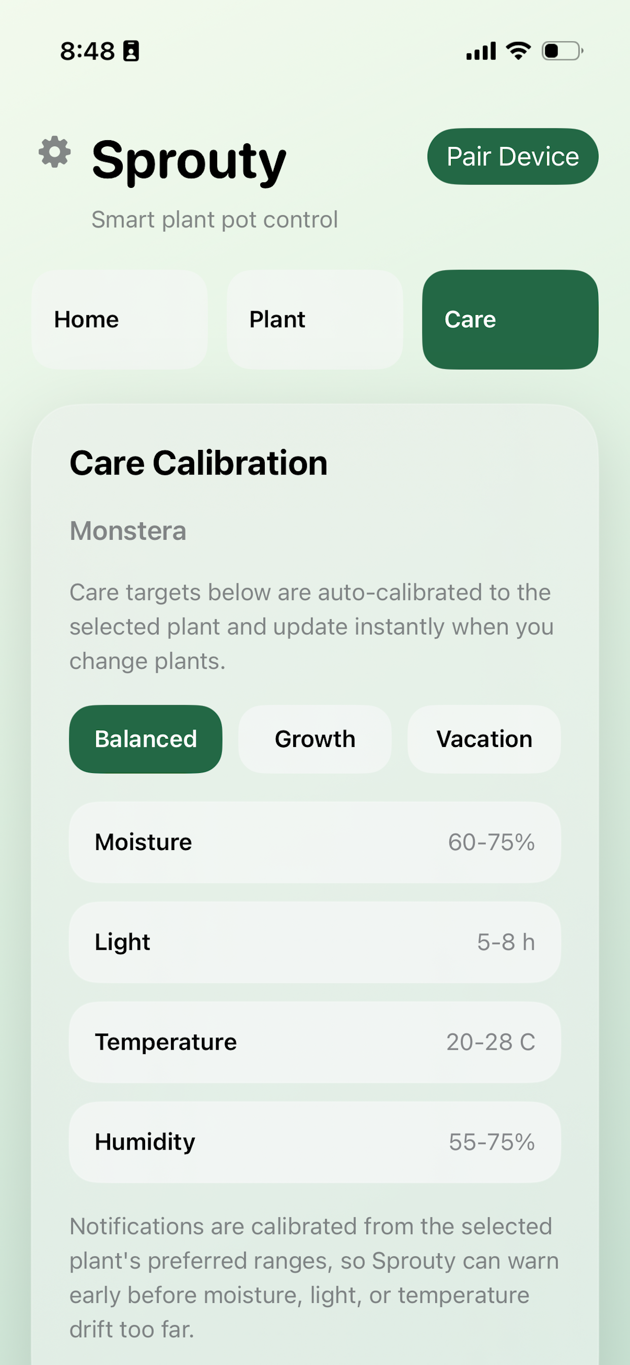 Sprouty Smart Pot screenshot 3
