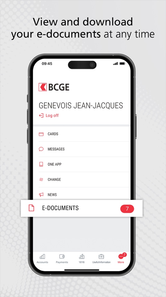 #8. BCGE Mobile Netbanking (iOS) Podle: Banque Cantonale de Genève