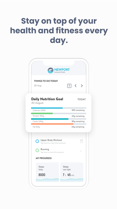 NewportSwimFit Screenshot
