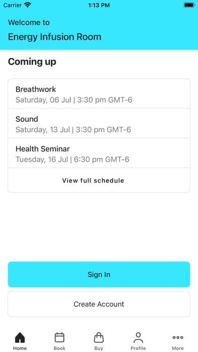Energy Infusion Room Screenshot