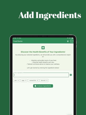 Food Doctor - Diet pH Checker iPad screenshot