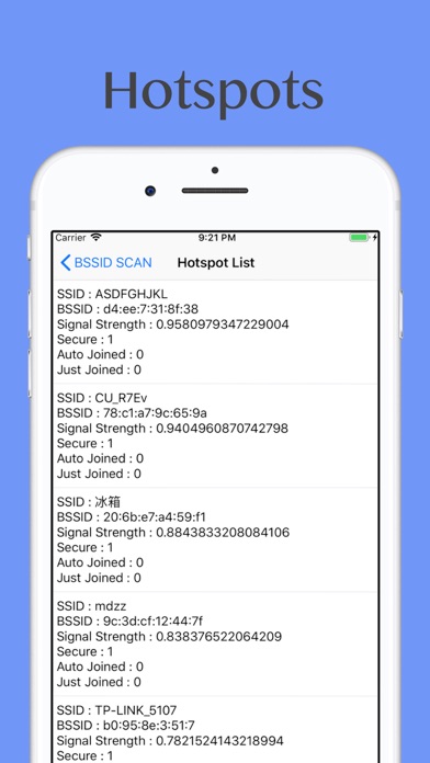 Screenshot #2 pour BSSID SCAN