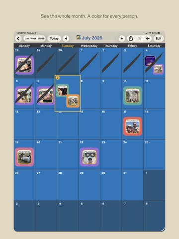 Choiceworks Calendar iPad screenshot