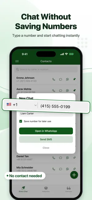 Open in Whatsup, Direct Chat screenshot 1