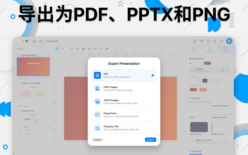 Presenta: Slide & Deck Maker screenshot