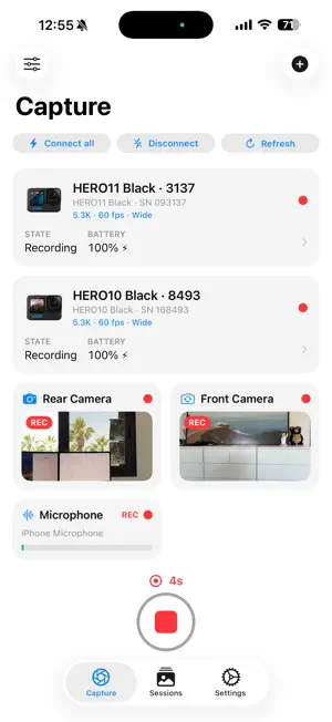 Multiple GoPros Remote screenshot 2