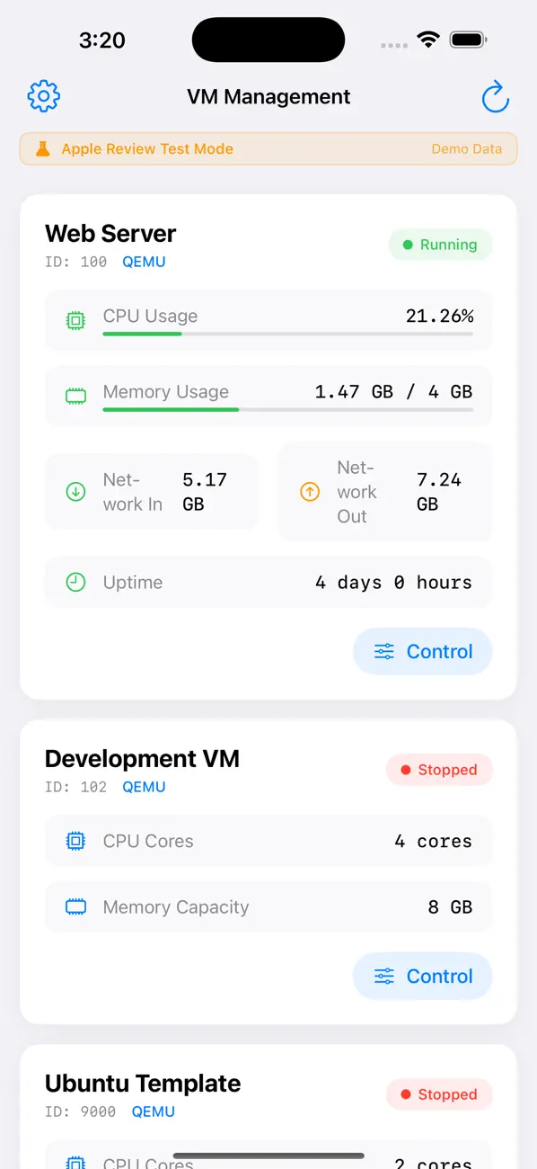#3. PVE Manager (iOS) Podle: Zhonglin Niu