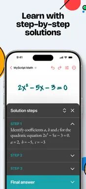 MyScript Math: Solve & Plot screenshot 2