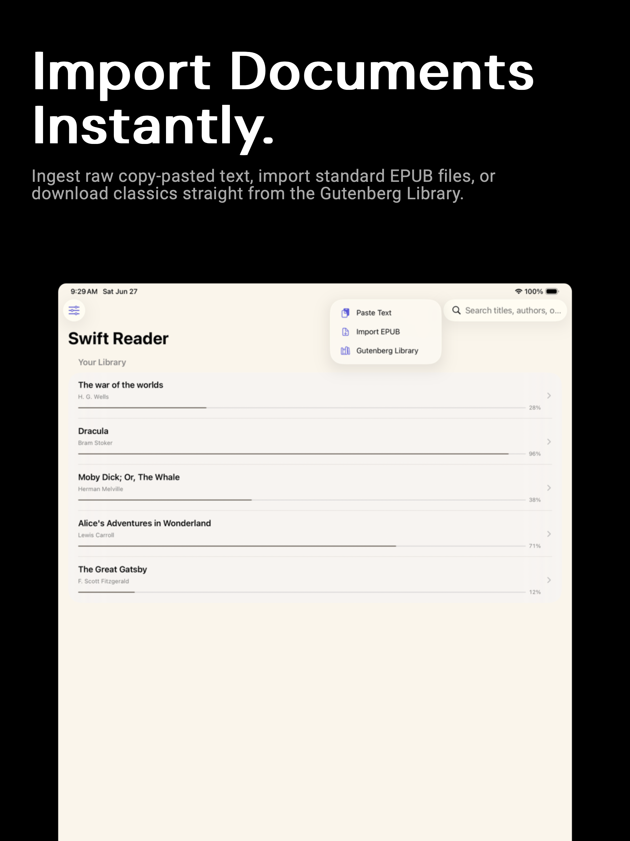 SwiftReader: Speed Trainer screenshot 9