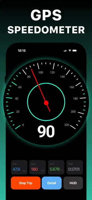 GPS Speedometer - MPH Tracker screenshot 1