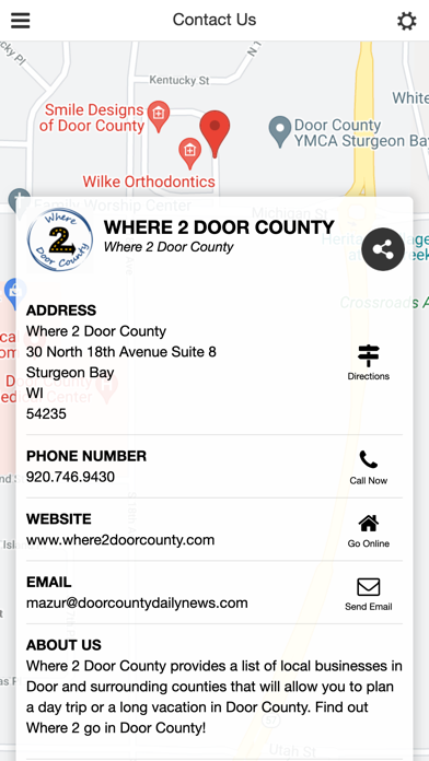 Where 2 DoorCounty Screenshot 9 of 9