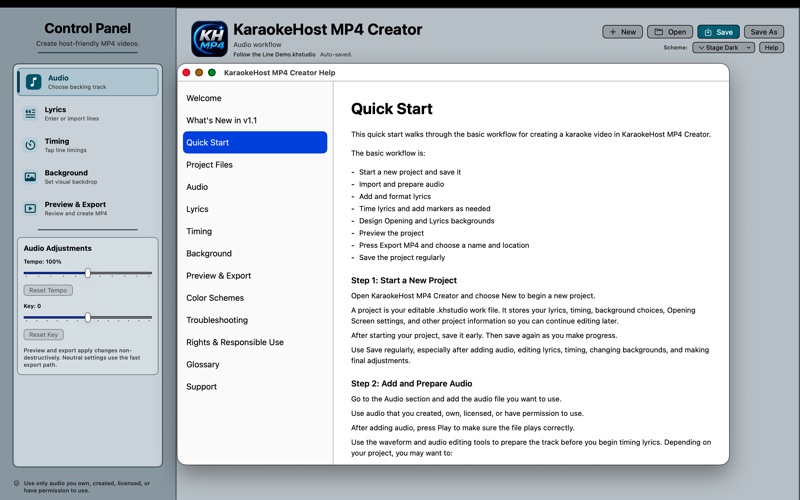 KaraokeHost MP4 Creator screenshot