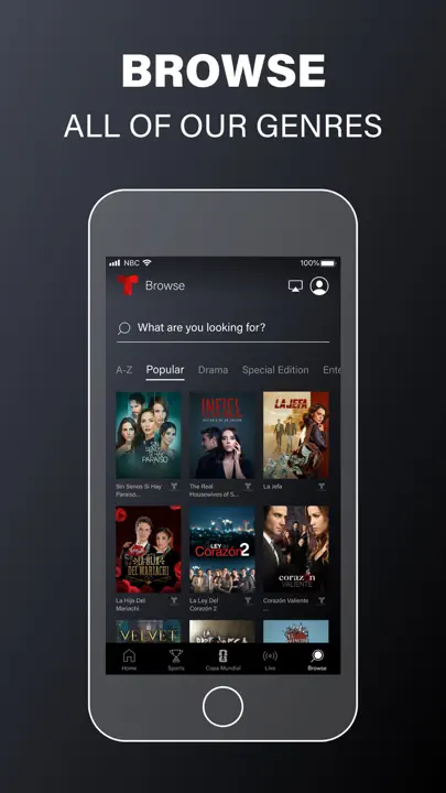 Telemundo: Series Y TV En Vivo iPhone Screenshot 8