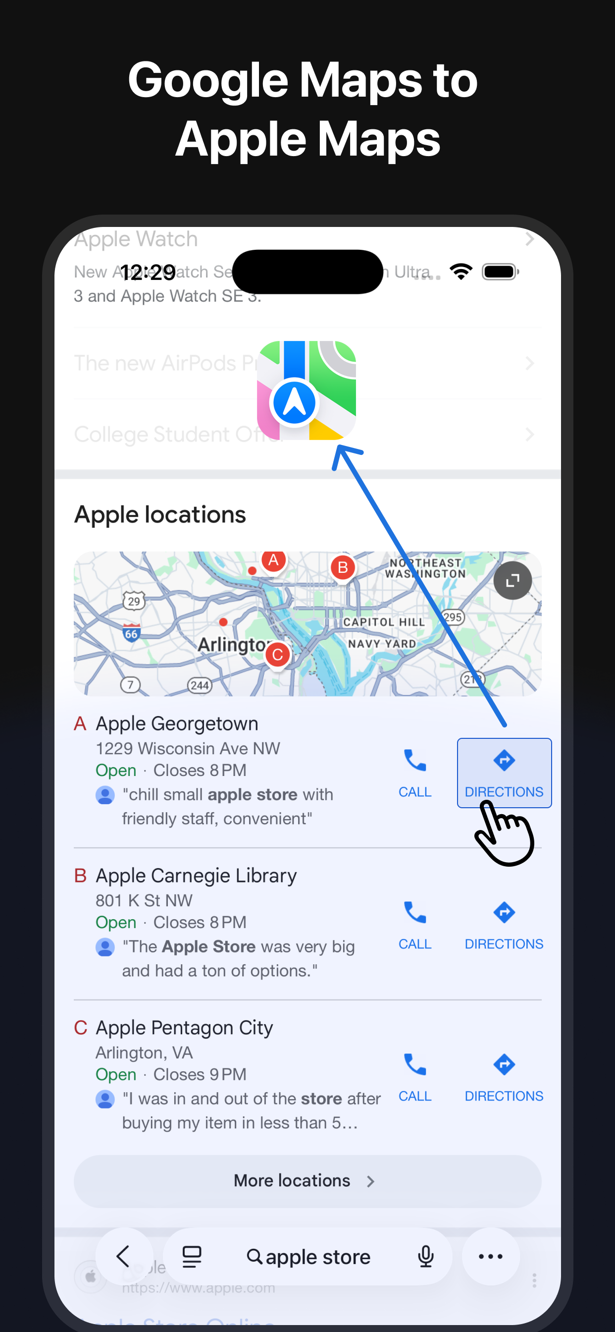 Maps Switcher for Safari