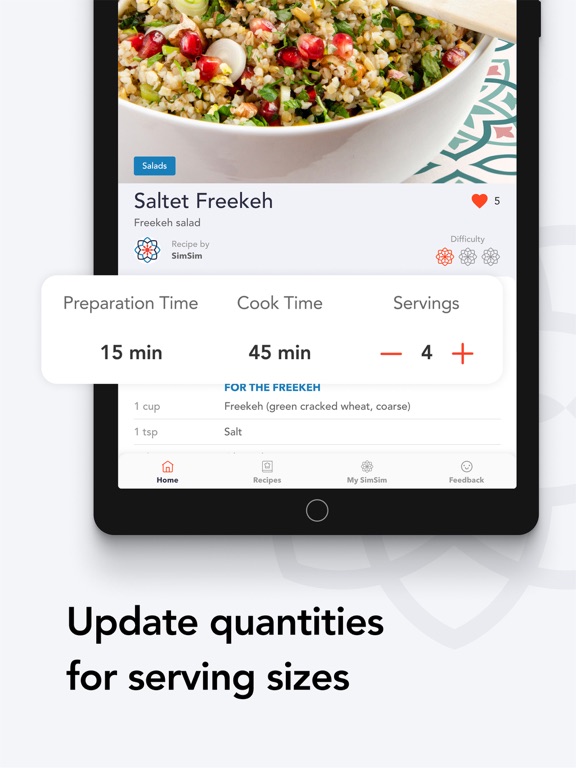 Screenshot #6 pour SimSim Middle Eastern Recipes
