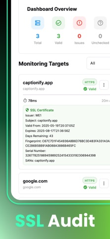 Endpoint Alert: SSL,Uptime,API Screenshot 3 of 3