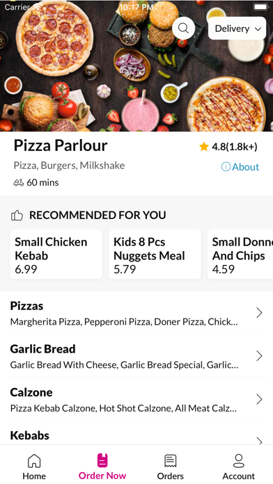 Pizza Parlour Bolton Screenshot