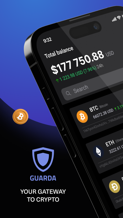 Guarda Crypto Wallet Bitcoin Screenshot