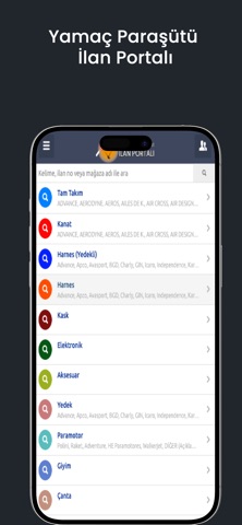 Yamaç Paraşütü İlan Portalı iPhone screenshot
