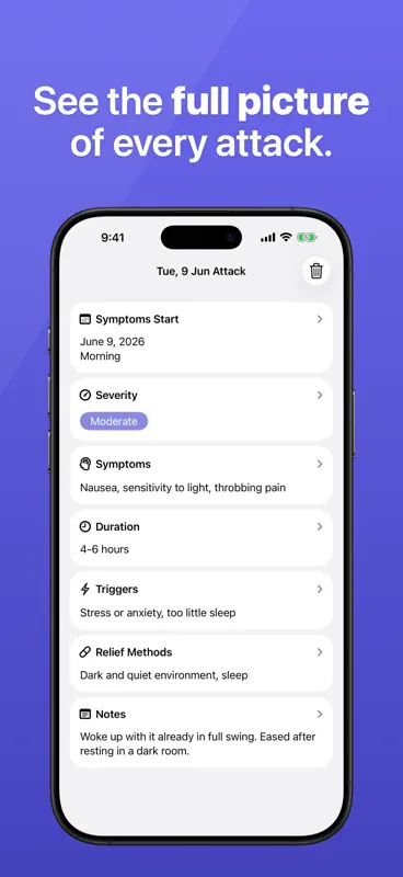 Ease - Migraine Tracker screenshot 5 of 6